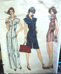 9511 VOGUE 70S ELASTIC WST BUTTON JUMPSUIT LENGTHS PATTERN 10